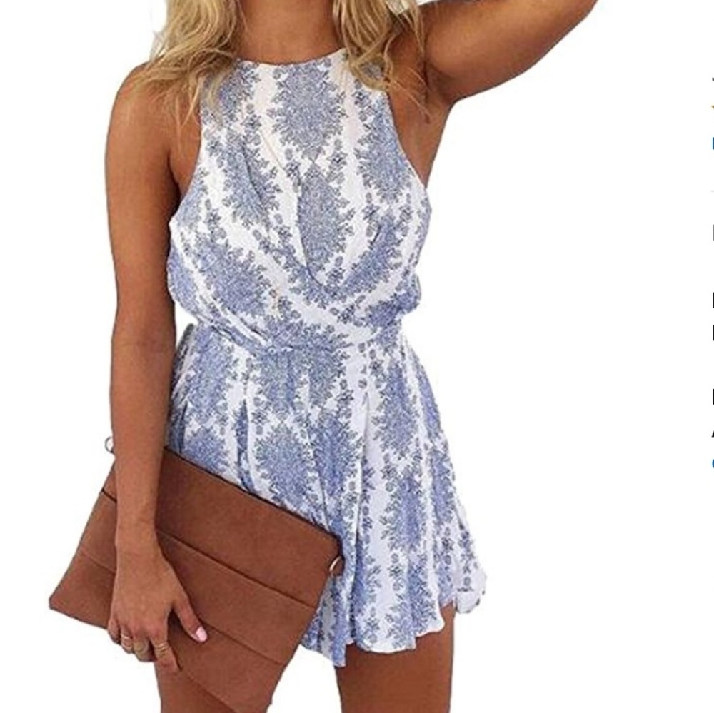 NWOT Sleeveless Summer Beach Romper
